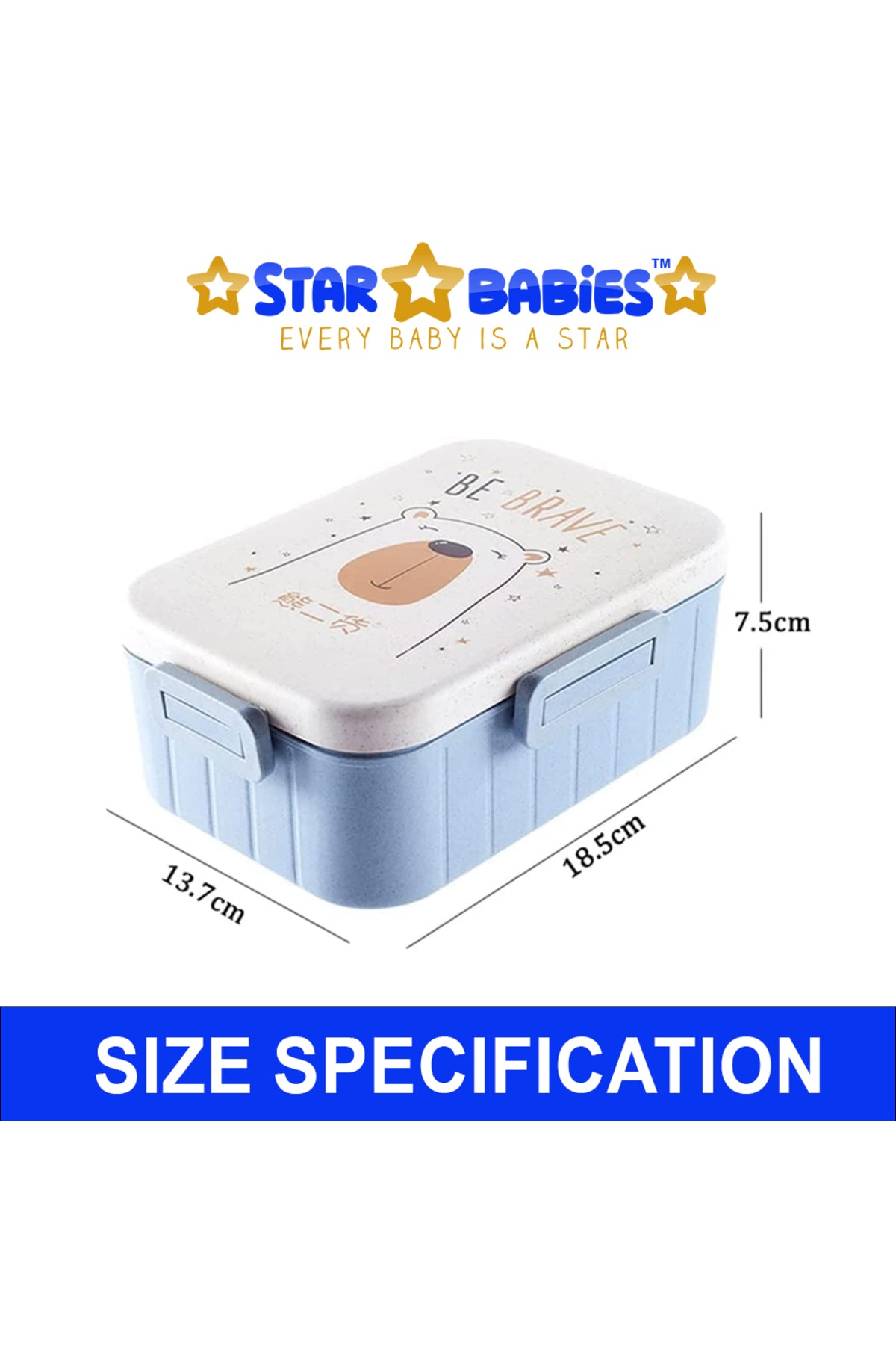 Star Babies - Lunch Box With Compartment - Blue