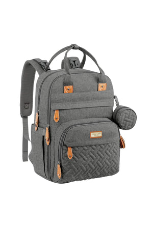 MOON KaryMe - Diaper Back Packwith pacifier case- Dark Grey