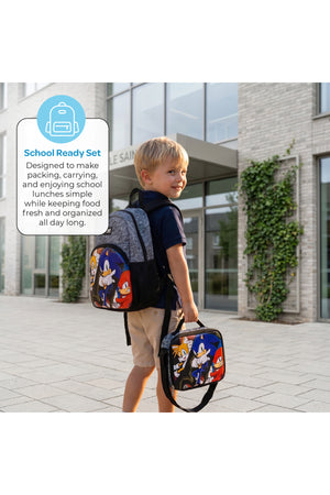MOON Kids Lunch Box | PP + Stainless Steel Insulated Tiffin Box | Leak-Proof, BPA-Free, Durable School Lunch Box for Boys & Girls | Easy Open Clips | Food Safe Eco-Friendly Kids Meal Box