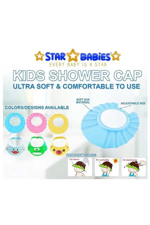 Star Babies - Adjustable Shower Cap With Breast Pad 20pcs - Yellow