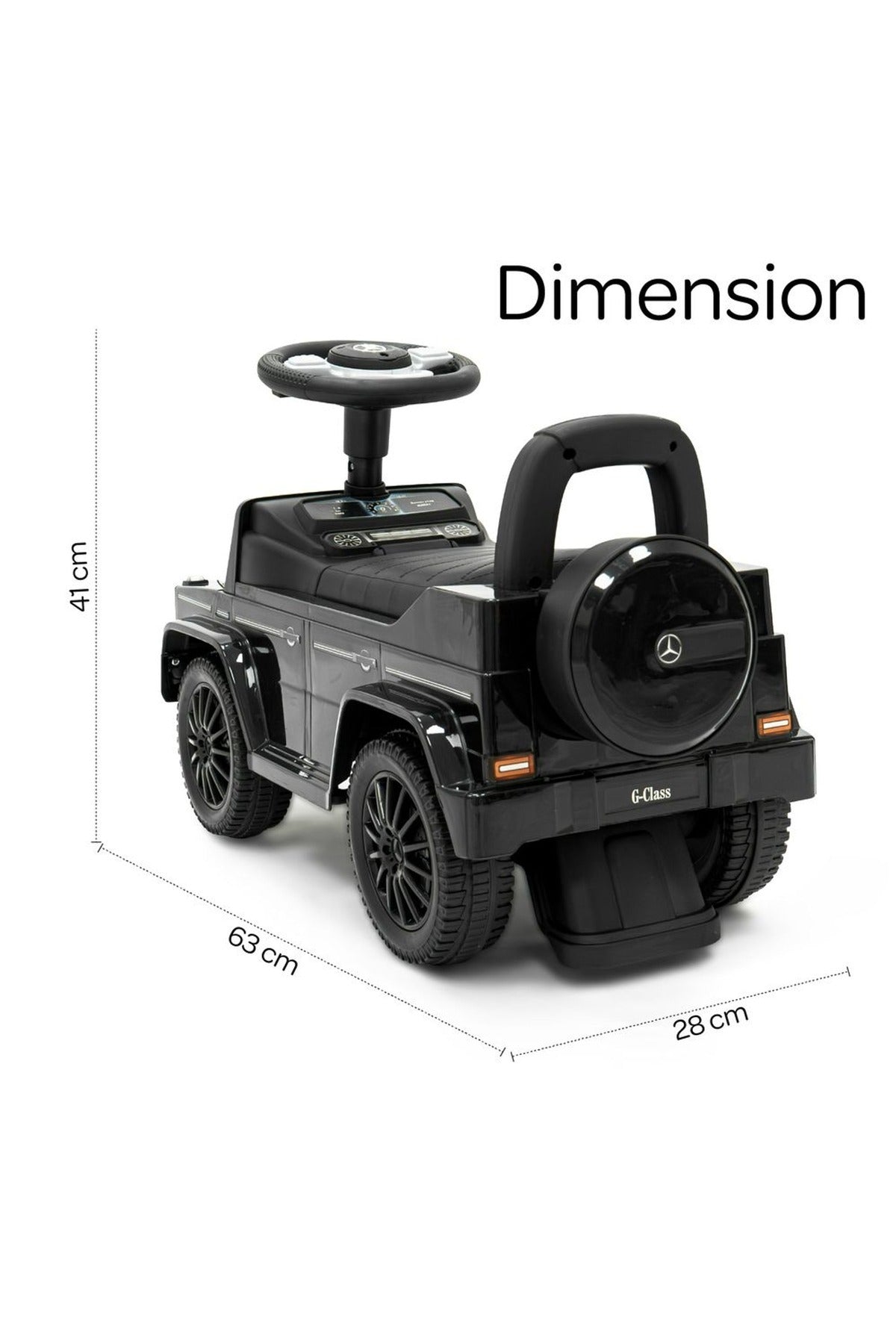 Moon  Licensed Mercedes Ride on Sports Car- for Kids 12–36 Months – Push Car, Foot-to-Floor Ride On – Black