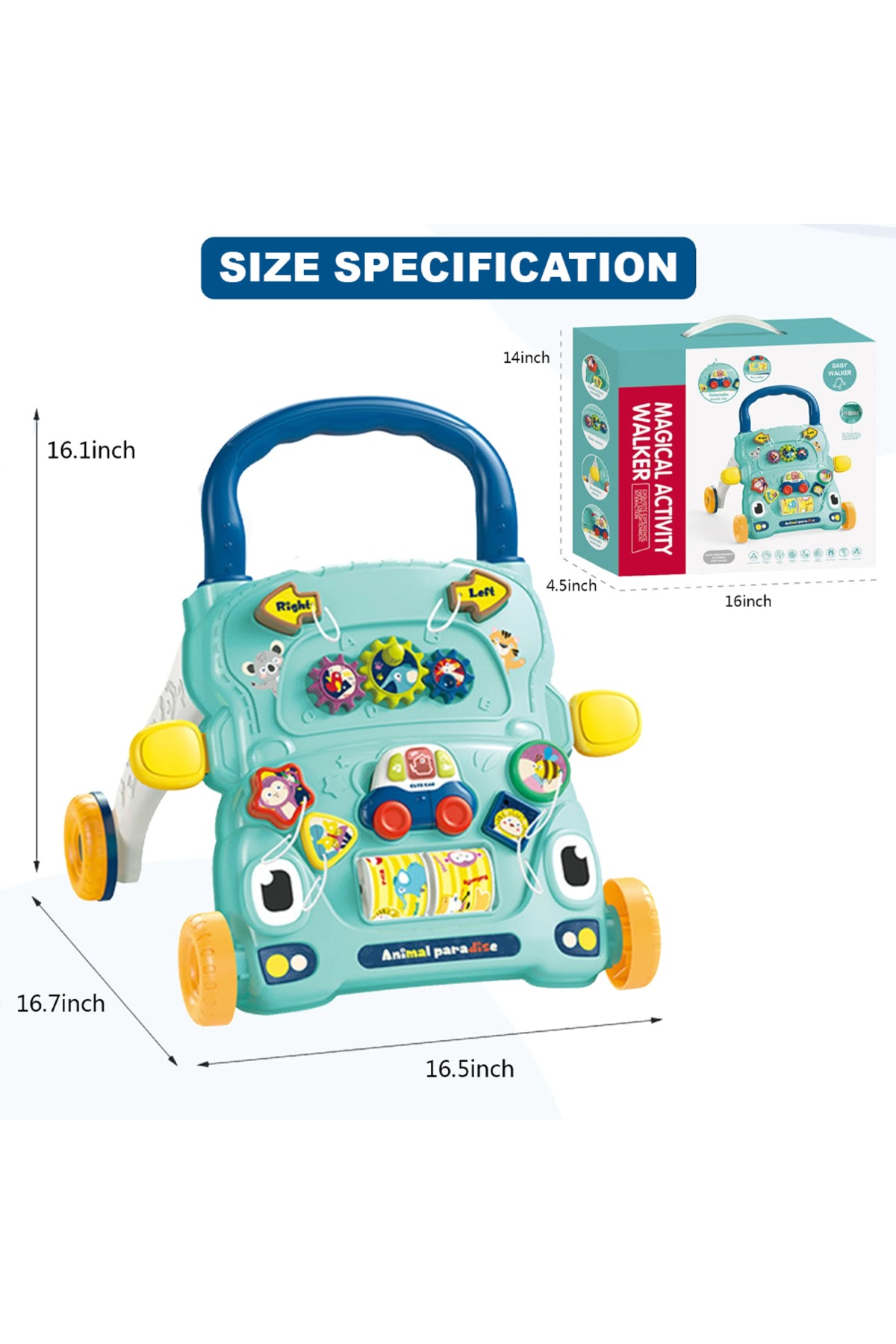 Star Babies - Baby Activity Walker - Blue