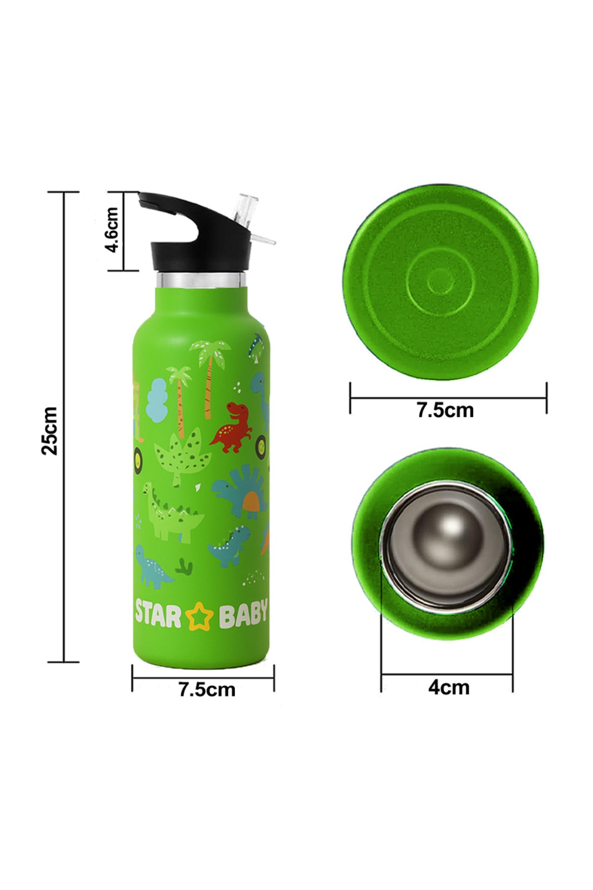 Star Babies - Bento Lunch Bag & Stainless Steel Water Bottle Set - Jungle - 2 Pcs