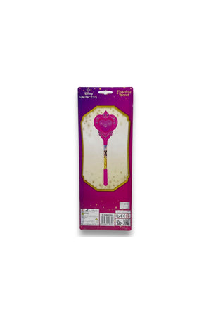 Disney Princess Magic Wand for Girls – Flashing Light Up Toy with Heart Top – Princess Dress Up Pretend Play Accessory-Pink