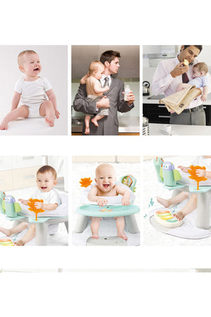 Kikibebe 2-In-1 Baby Fitness Dining Chair With Piano – Multicolor
