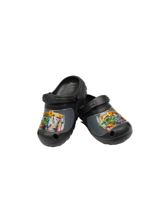 Marvel Kids Clogs – Lightweight & Comfortable Slip-On Footwear For Boys– Black