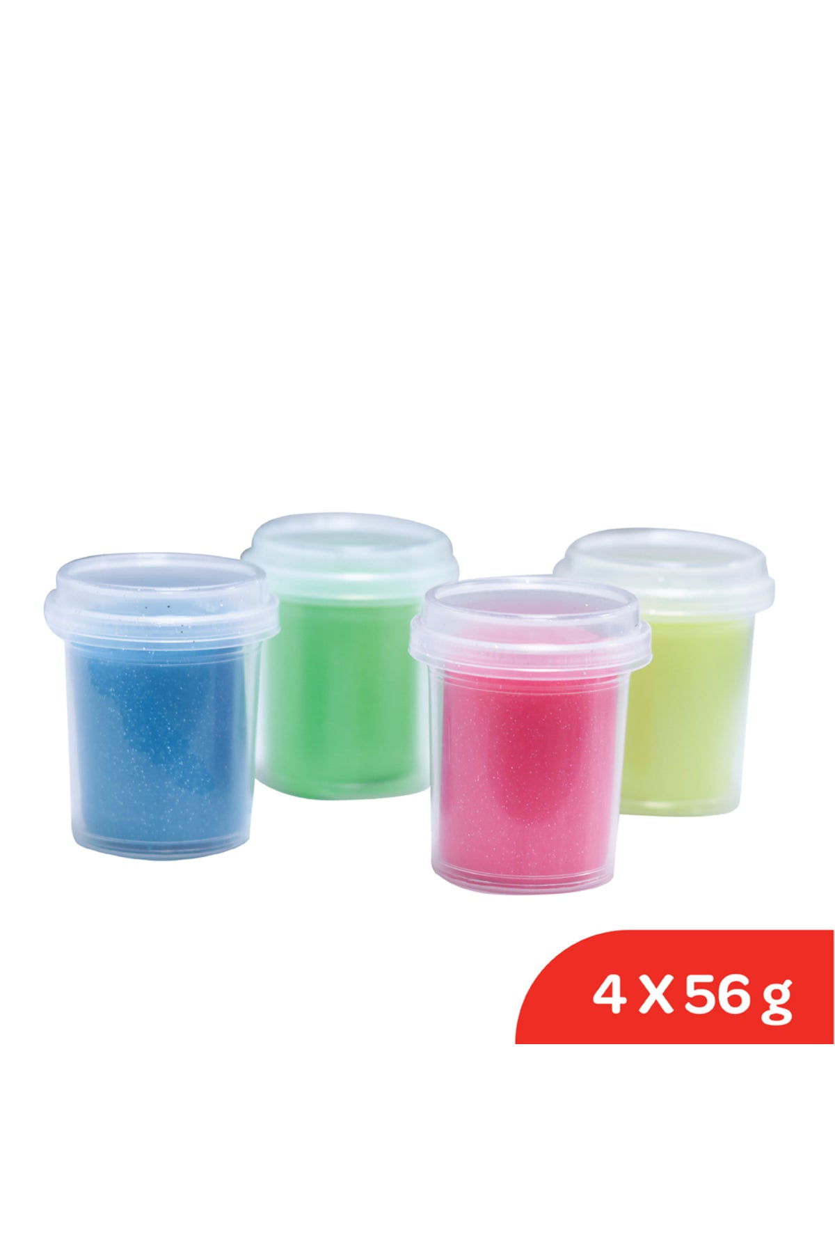 MOON Glitter Dough Creations Set of 4  for 3+ Years – Multi Color – 4 x 56g