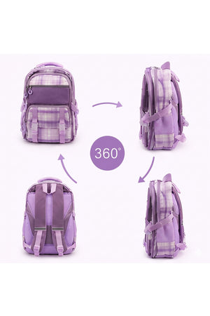 Cocobee 15-Inch Kids Backpack With Adjustable Straps & Side Bottle Pocket – Purple