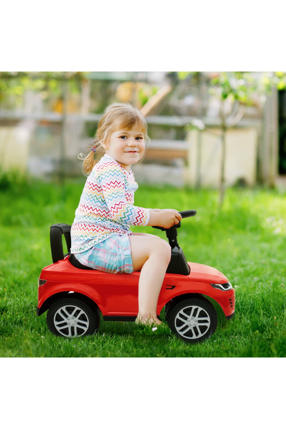 MOON  Licenesed Land Rover Ride -On Sports Car for Kids 12–36 Months – Push Car, Foot-to-Floor Ride On – Red