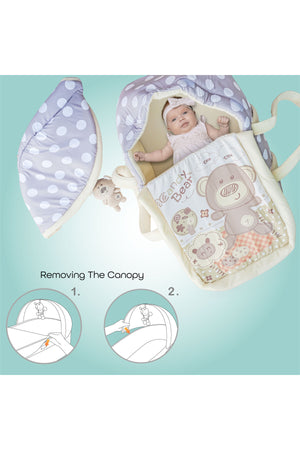 MOON Moses Basket - Grey