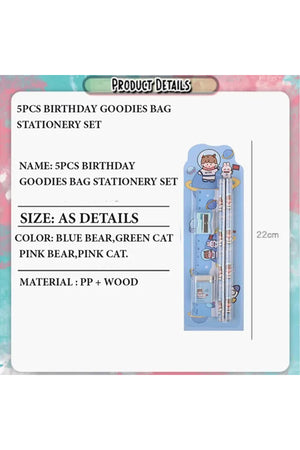 Star Babies - Space Stationery Set - Pack Of 5 - Blue