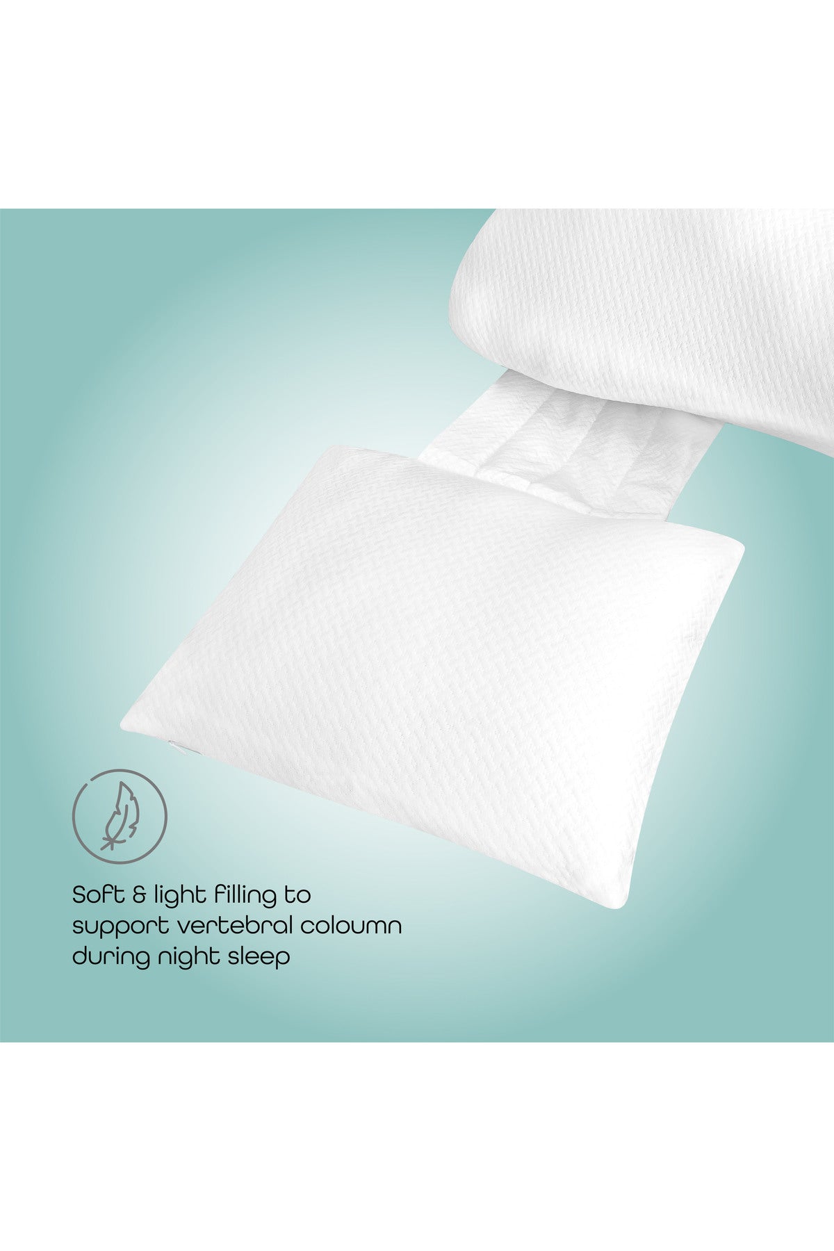 MOON  Organic Multi-Position pillow- White, organic fabric Pregnancy Pillow