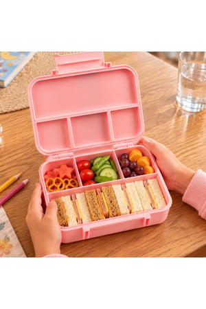 Cocobee Tritan Leakproof Bento Lunch Box – 4 Compartments, Bpa-Free, 585Ml, 3Y+, Pink