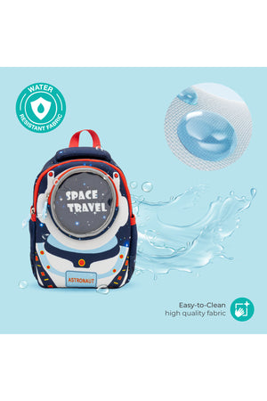 MOON Kids Backpack  – Comfy 3D Design,Padded Straps, Waterproof-Perfect for Preschool, Nursery, Snacks & Lunchbox-Space Adventure