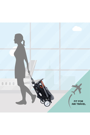 MOON Ritzi - Cabin Stroller - Black/Grey Dots