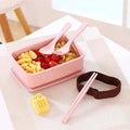 Star Babies - School Backpack With Eco Friendly Lunch Box With Spoon & Fork - Blue/Pink