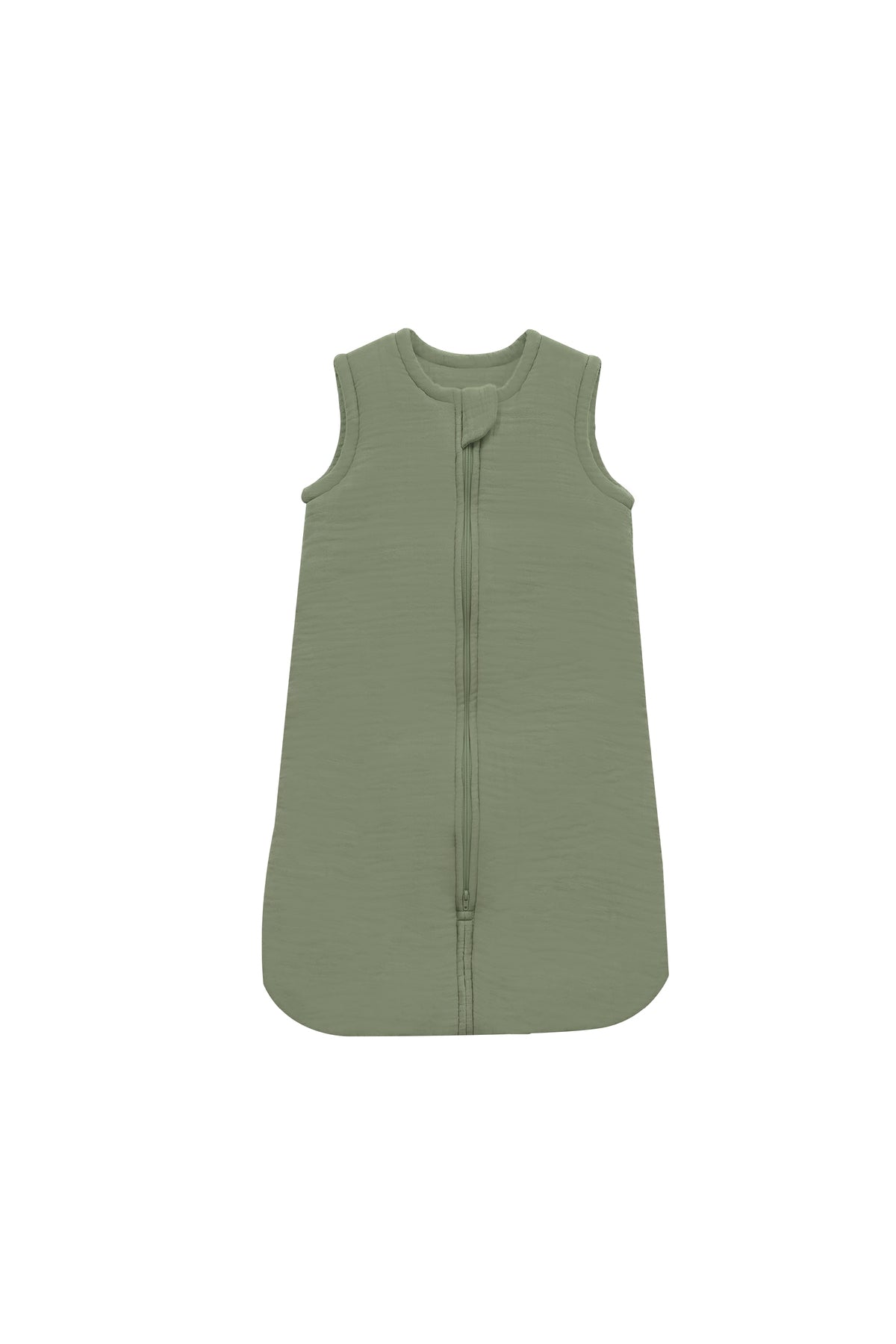 MOON Organic Crinkle Muslin Sleep sack  2.5 Tog (6-12Months )-Green