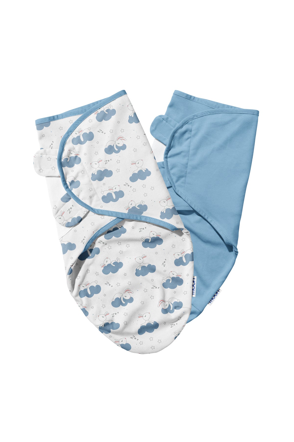 MOON Organic  swaddle - Blue Rabbit