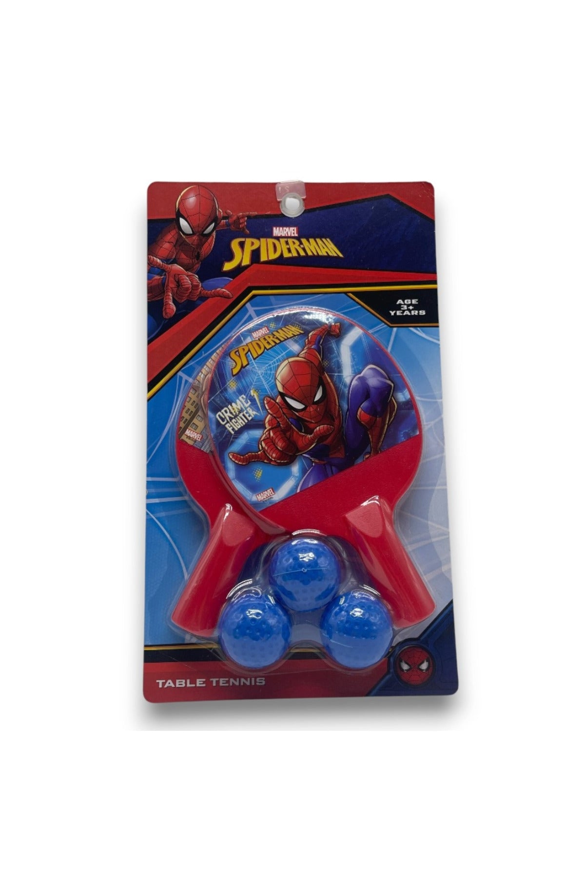 Cocobee-Tritan Bento Lunch Box, BPA Free, 4 Compartments, Leakproof,  Design – Blue +Marvel Spider-Man Paddle Ball Set with 3 Balls