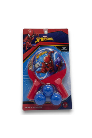 Cocobee-Tritan Bento Lunch Box, BPA Free, 4 Compartments, Leakproof,  Design – Blue +Marvel Spider-Man Paddle Ball Set with 3 Balls
