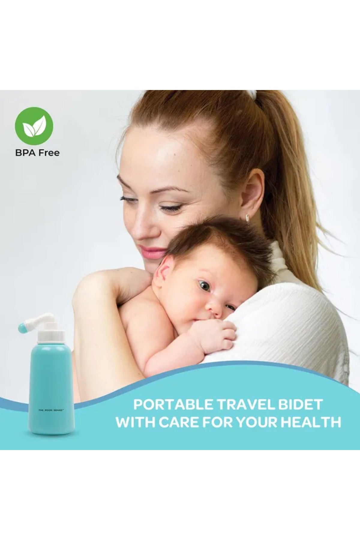 MOON - Perineal Wash Bottle For Postpartum Care - Blue - 350 ml