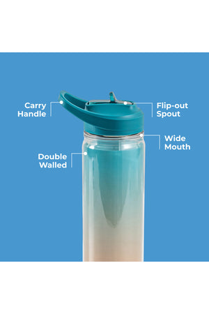 MOON Double Wall Sipper Bottle
117x74x274mm
590ml / 20oz