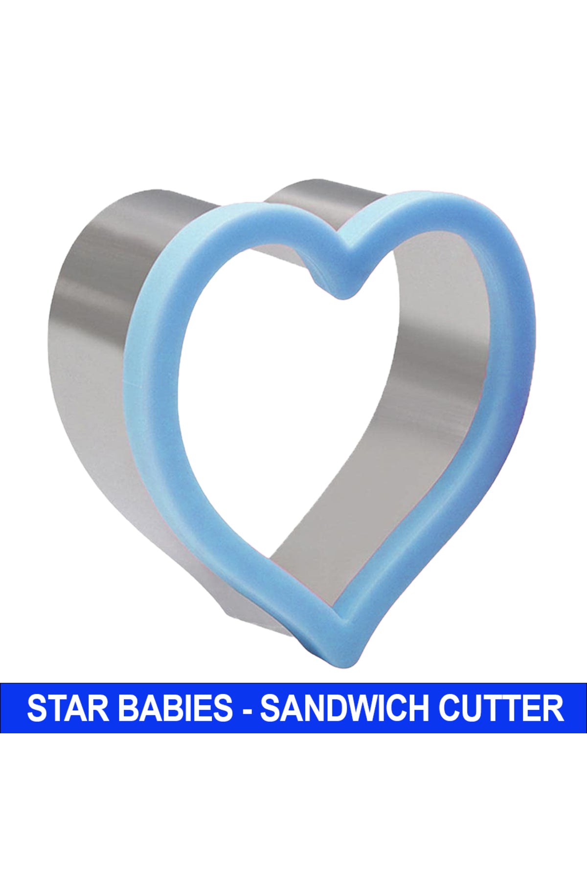 Star Babies - Heart Shaped Sandwich Cutter - Blue
