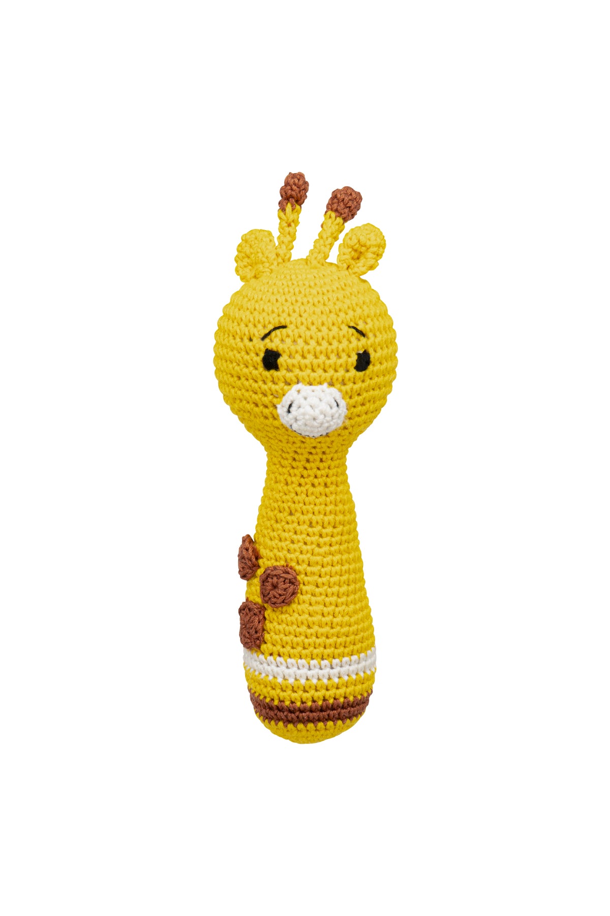 MOON Handcrafted Crochet Knitted Loop Rattle Toy-Giraffe