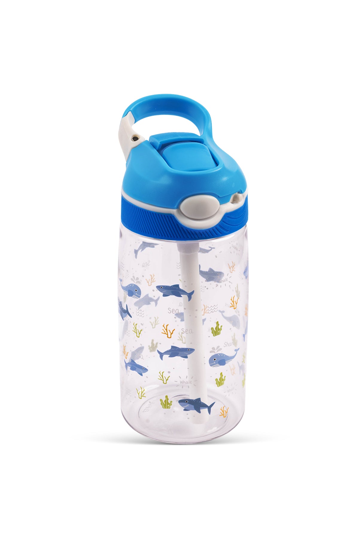 Cocobee Ocean Tritan Water Bottle – Bpa-Free, Push-Button Open, Leakproof – Blue