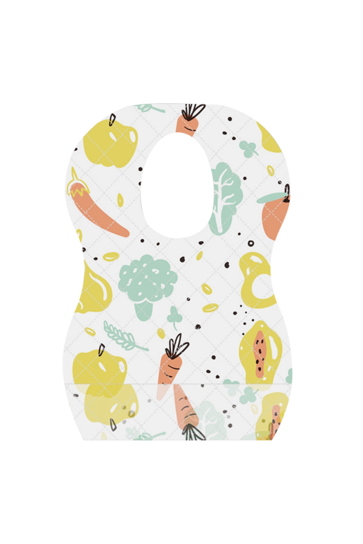 Star Babies 5-Piece Fruits Printed Disposable Bibs