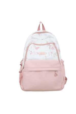 Star Babies School Bag 16-inch solid printed Backpack  - Pink