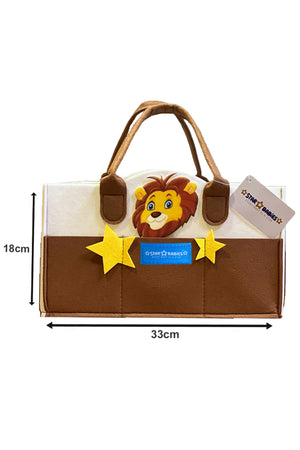 Star Babies Caddy Diaper bag organizer - Multicolor  brown- dino Design