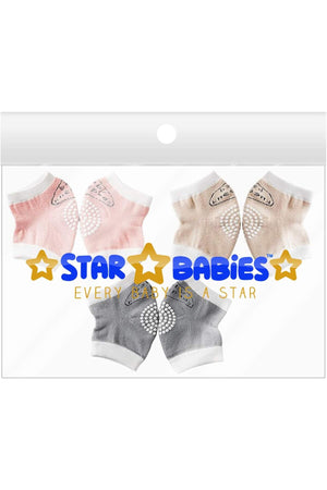 Star Babies Anti Slip Crawling Kneepads Multicolor - Pack of 3