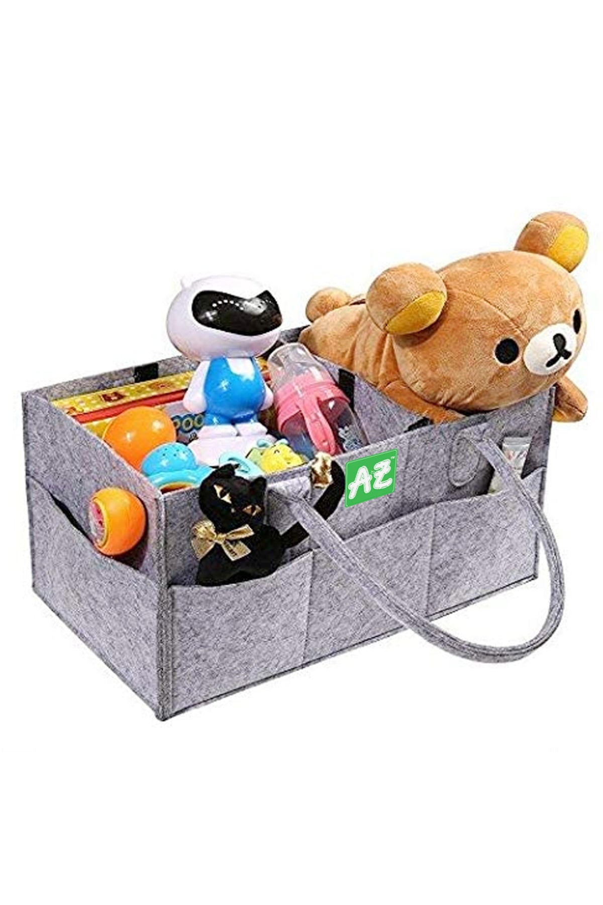 Star Babies - A To Z Diaper Caddy Organizer - Grey