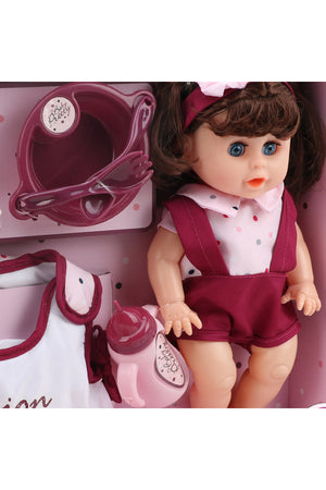 Kikibebe 12-Inch Girl Interactive Potty Training Doll – Multicolor