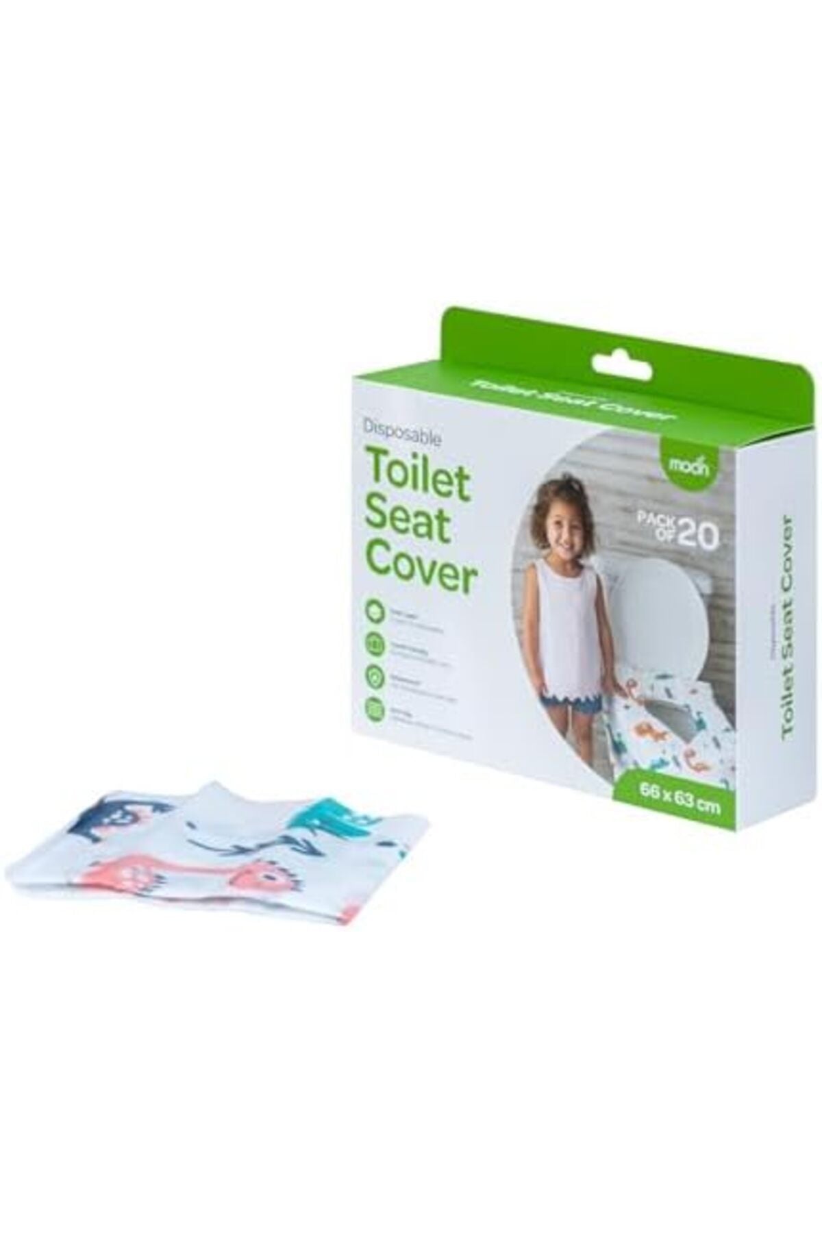 MOON Disposable toilet seat cover - Dino ( 66 x 63 cm)