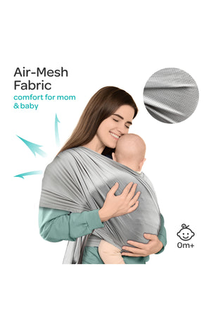 MOON KaryGo Baby Sling Carrier-Mid Grey