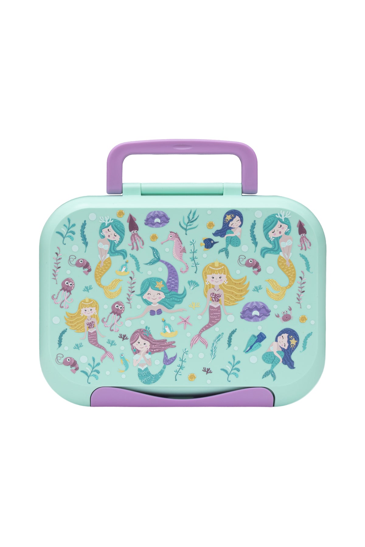 MOON Bentoza Kids Lunch Box –  Leak-Proof Compartments,Microwave Safe,for Toddlers Ages 3–6 -Mermaid