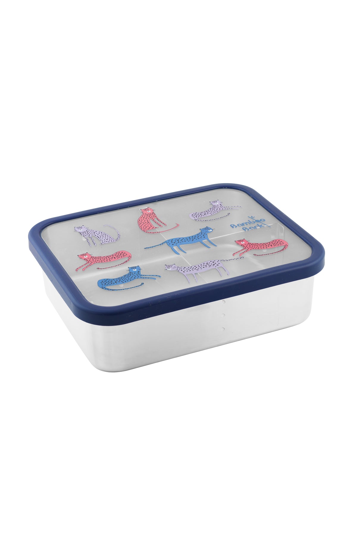 Bamboo Bark stainless steel lunch box, bento, snack box with compartments for kids, childrend, toddler at school nursery