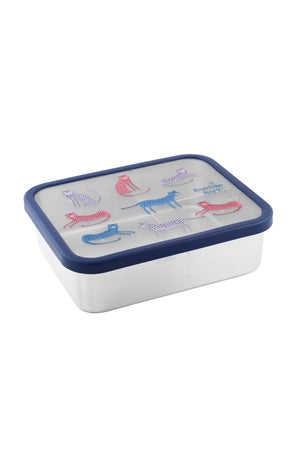 Bamboo Bark stainless steel lunch box, bento, snack box with compartments for kids, childrend, toddler at school nursery