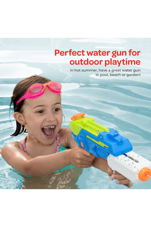 MOON Water Burst Gun with Capacity, Super Water Pistols with Long Shoot Range -for Kids Boys Girls Adults,Dark Blue
