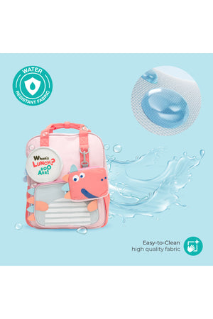 MOON Kids Backpack  – Comfy 3D Design,Padded Straps, Waterproof-Perfect for Preschool, Nursery, Snacks & Lunchbox-Pink