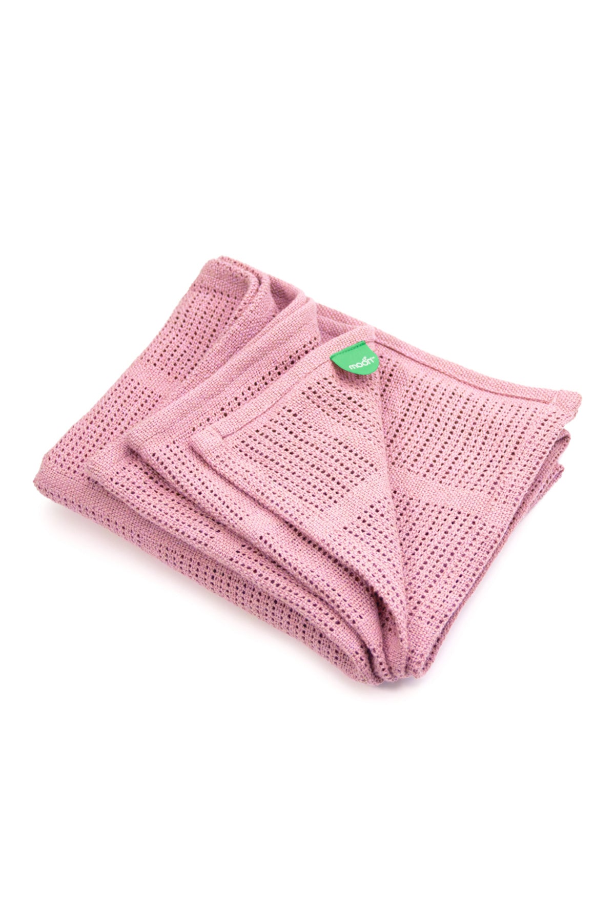 MOON Organic Cellular Blanket 75 X 100 cm – for 0 Months+ - Pink
