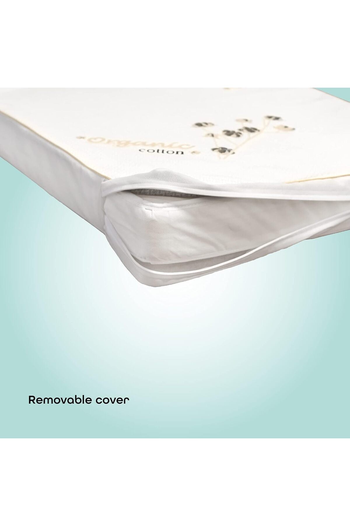 MOON  organic Toddler Crib & bed mattress - Size 140x70x10 cm