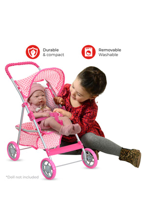 MOON  Doll Stroller-Pretend to play-Pink