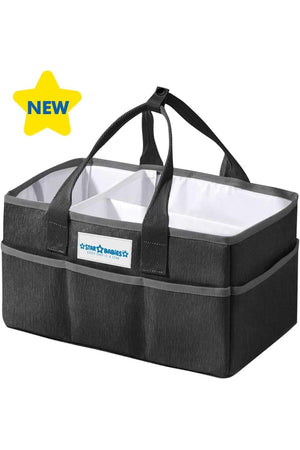 Star Babies - Diaper Caddy Organizer New - Black
