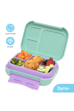 MOON Bentoza Kids Lunch Box –  Leak-Proof Compartments,Microwave Safe,for Toddlers Ages 3–6 -Mermaid