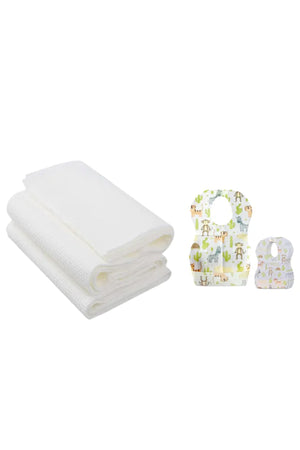 Star Babies - Disposable Bibs 5pcs with Disposable Towel 3pcs - Animal