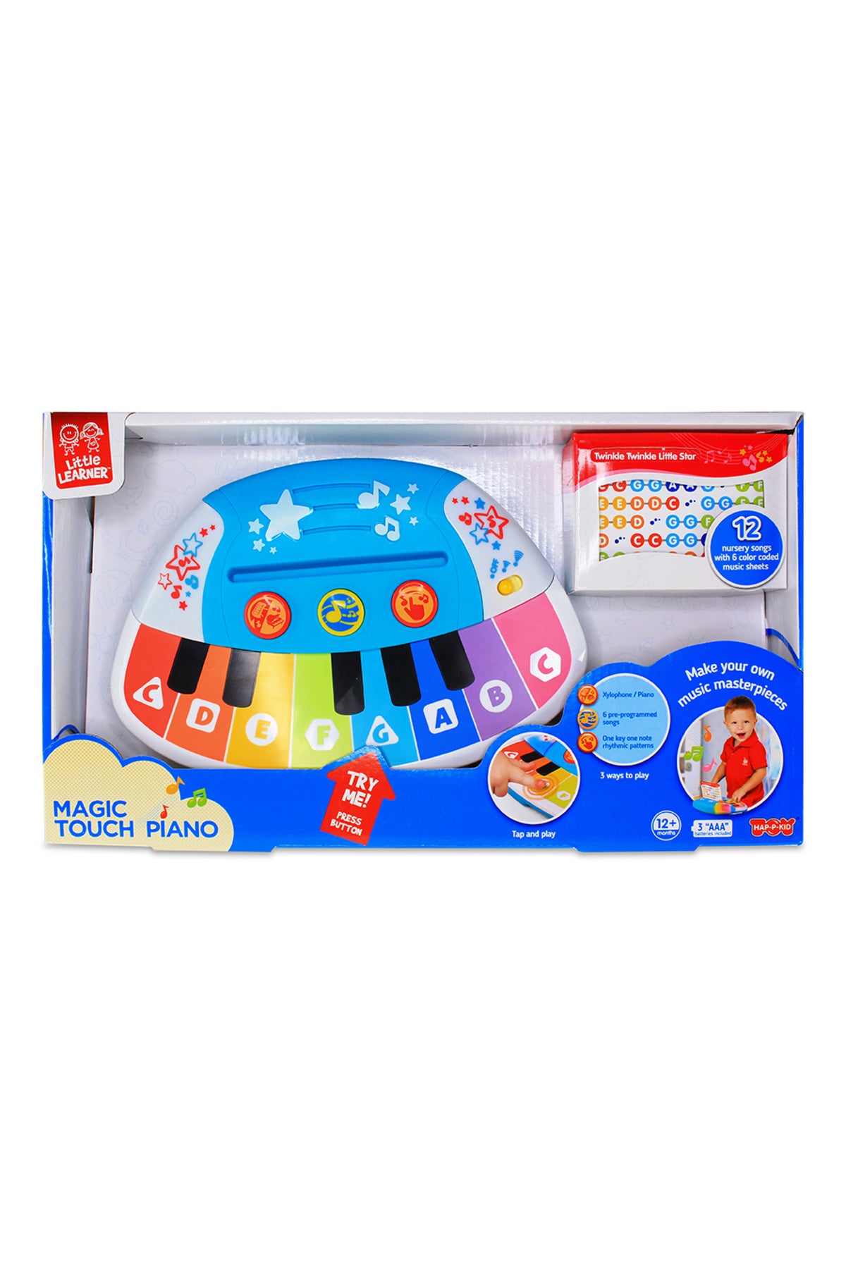 Little Learners Magic Touch Piano - Educational Baby Piano Toy