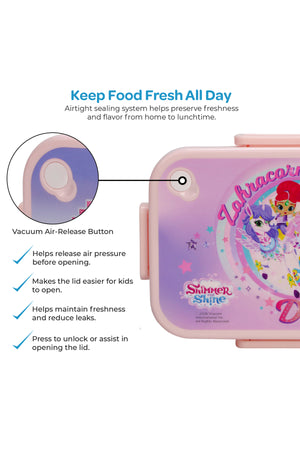 MOON Kids Lunch Box | PP + Stainless Steel Insulated Tiffin Box | Leak-Proof, BPA-Free, Durable School Lunch Box for Boys & Girls | Easy Open Clips | Food Safe Eco-Friendly Kids Meal Box